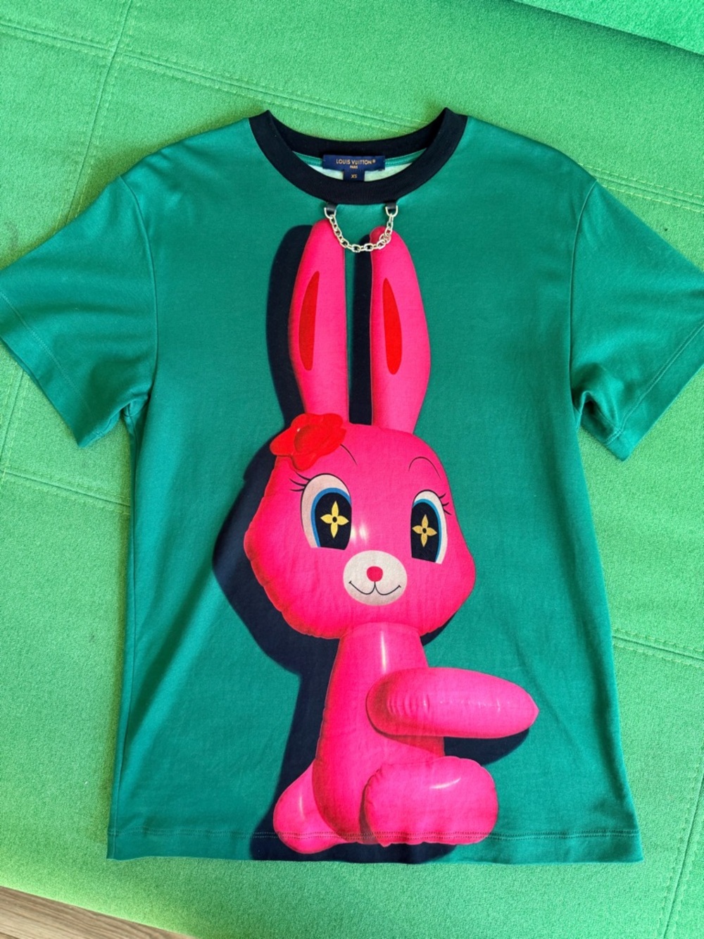 Louis Vuitton x Sun Yitian Animogram Rabbit T-shirt XS Green